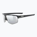 Окуляри сонцезахисні UVEX Axos Set black matt/mirror silver/clear