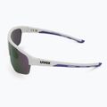 Окуляри сонцезахисні UVEX Axos Set white matt/mirror purple/clear 5
