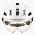 Шолом велосипедний UVEX Stride Visor white matt/litemirror silver 2
