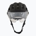 Шолом велосипедний UVEX Stride Visor black matt/litemirror silver 2