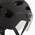 Шолом велосипедний UVEX Stride Visor black matt/litemirror silver 8