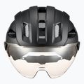 Шолом велосипедний UVEX Stride Visor black matt/litemirror silver 2