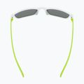 Окуляри сонцезахисні дитячі UVEX Rookie Jr white lime m./mirror green 4