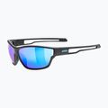 Окуляри сонцезахисні UVEX Sportstyle 806 black matt/mirror blue