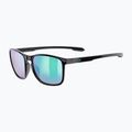 Окуляри сонцезахисні UVEX LGL 52 black/mirror green