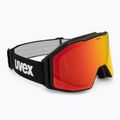 Окуляри гірськолижні UVEX Gravity FM black matt/mirror red/orange/clear