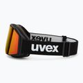 Окуляри гірськолижні UVEX Gravity FM black matt/mirror red/orange/clear 4