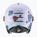 Дитячий лижний шолом UVEX Rocket Visor Jr cool lavender abstract matt/mirror silver/laser gold 4