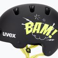 Шолом дитячий UVEX Kid 4 Style bam black/lime matt 7