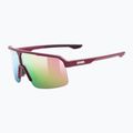 Окуляри сонцезахисні UVEX Ramp burgundy matt/mirror rose