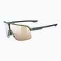 Окуляри сонцезахисні UVEX Ramp olive matt/mirror gold