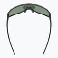 Окуляри сонцезахисні UVEX Sequenze black matt/miror green 5