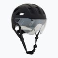Шолом велосипедний UVEX Stride Visor black matt/lite mirror silver