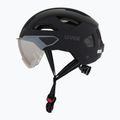 Шолом велосипедний UVEX Stride Visor black matt/lite mirror silver 3