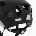 Шолом велосипедний UVEX Stride Visor black matt/lite mirror silver 7