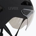 Шолом велосипедний UVEX Stride Visor black matt/lite mirror silver 8