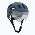 Шолом велосипедний UVEX Stride Visor stone blue matt/lite mirror silver