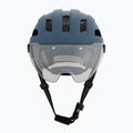 Шолом велосипедний UVEX Stride Visor stone blue matt/lite mirror silver 2