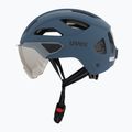 Шолом велосипедний UVEX Stride Visor stone blue matt/lite mirror silver 3