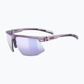 Окуляри сонцезахисні UVEX Aerios Small purple matt/mirror purple
