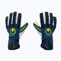 Рукавиці воротарські дитячі Uhlsport Hyperact Supersoft HN блакитно-білі 101123601