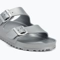 Шльопанці BIRKENSTOCK Arizona EVA Metallic Regular сріблястий металік 7