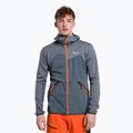 Кофта флісова чоловіча Salewa Puez Melange PL FZ Hoody блакитна 00-0000027386