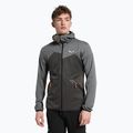 Флісова кофта чоловіча Salewa Puez Melange PL FZ Hoody сіра 00-0000027386