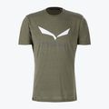Футболка трекінгова чоловіча Salewa Solidlogo Dry хакі 00-0000027018 4