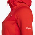 Кофта трекінгова жіноча Salewa Agner Polarlite Hooded червона 00-0000028558 4