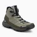 Чоловічі трекінгові черевики Salewa Puez Leather Mid Ptx тінь / темно-оливкові