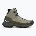 Чоловічі трекінгові черевики Salewa Puez Leather Mid Ptx тінь / темно-оливкові 2