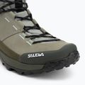 Чоловічі трекінгові черевики Salewa Puez Leather Mid Ptx тінь / темно-оливкові 7