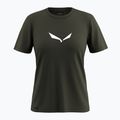 Жіноча футболка Salewa Solid Dry dark olive