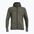 Кофта трекінгова чоловіча Salewa Agner Hybrid PL/DST FZ Hoody faded green melange/0910