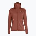 Кофта трекінгова жіноча Salewa Agner Hybrid PL/DST FZ Hoody etruscan red melange