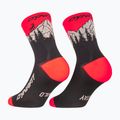 Гірськолижні шкарпетки DYNAFIT Traverse Mid black out ultra coral/6a10