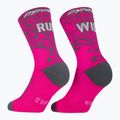 Шкарпетки DYNAFIT Run Wild Crew pink glo 5