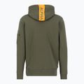 Кофта чоловіча Alpha Industries Red Stripe Hoodie dark green 2