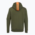 Кофта чоловіча Alpha Industries Red Stripe Hoodie dark green 2