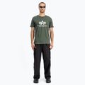 Футболка чоловіча Alpha Industries Basic dark olive 2