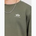 Кофта чоловіча Alpha Industries Basic Small Logo dark olive 4