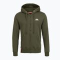 Кофта чоловіча Alpha Industries Basic Zip SL dark olive