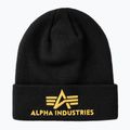 Шапка Alpha Industries 3D black/yellow gold