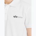 Чоловіча футболка Alpha Industries Basic Polo Small Logo біла 5