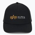 Кепка чоловіча Alpha Industries Label Trucker black 2