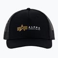 Кепка чоловіча Alpha Industries Label Trucker black