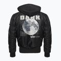 Куртка чоловіча Alpha Industries MA-1 VF Hood Dark Side black / reflective 2