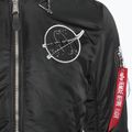 Куртка чоловіча Alpha Industries MA-1 VF Hood Dark Side black / reflective 4