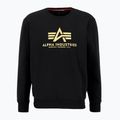 Кофта чоловіча Alpha Industries Basic Carbon black/gold 3